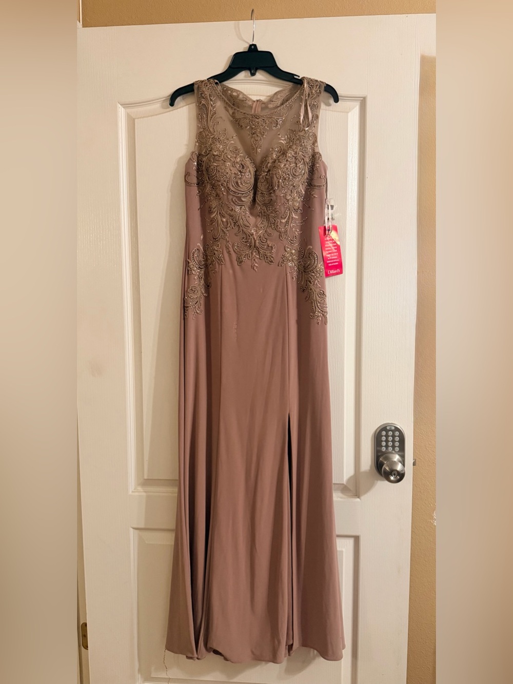 Cachet Mauve Embellished Maxi Dress
